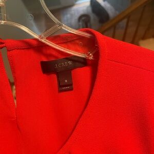 Dressy Red J Crew crepe cocktail dress